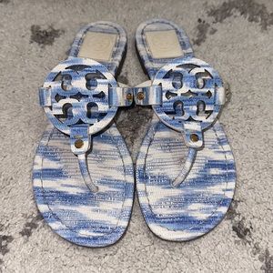 🩵🤍TORY BURCH MILLER SANDALS!🤍🩵